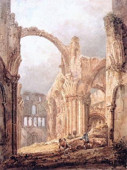 Thomas Girtin Interior of Lindisfarne Priory